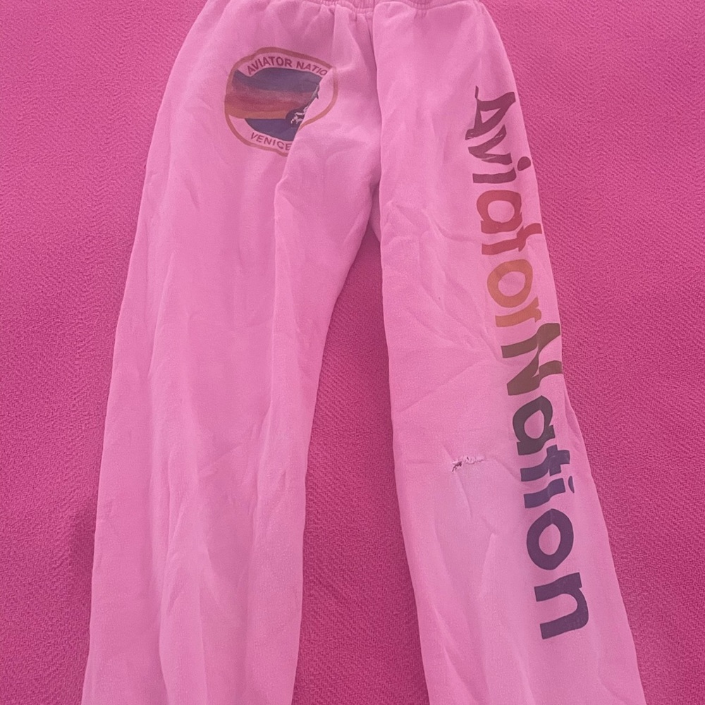 Aviator Nation Sweatpants, hot pink